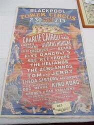 Blackpool Tower Circus 1956, an original poster