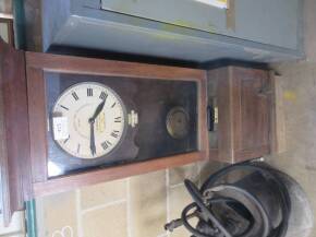 Large Wooden electric factory clocking in clock, no. 50670 by Glenhill Brook, The Recorders Ltd