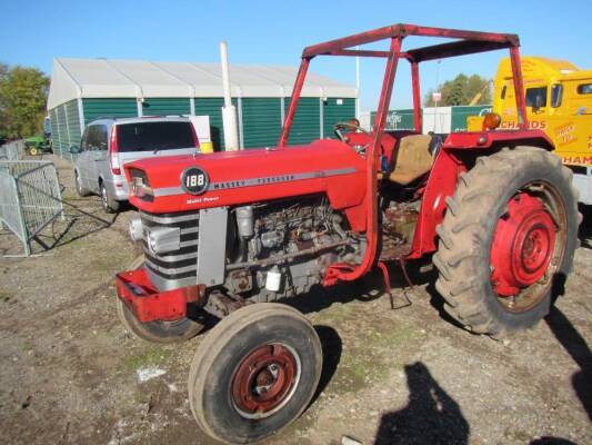 1975 MASSEY FERGUSON 188 Multi-Power 4cylinder diesel TRACTOR Reg. No. KNT 499P Serial No. PFHG363440 Further details at time of sale