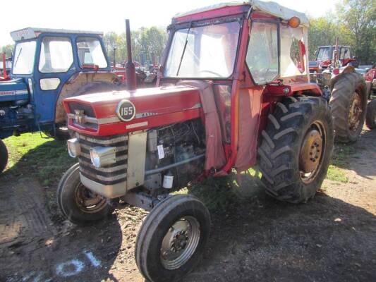 MASSEY FERGUSON 165 Multi-Power 4cylinder diesel TRACTOR Reg. No. PES 658N (expired) Fitted with a Flexi-cab