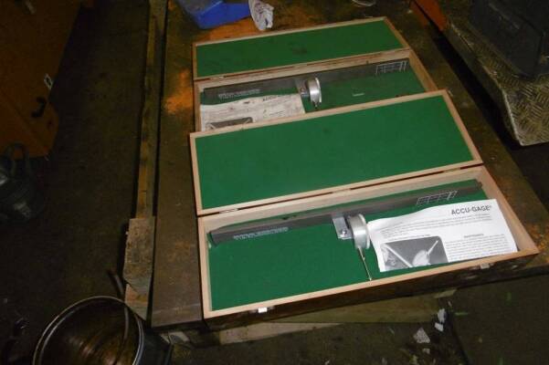 Pr. Acco-Gage cylinder mower blade height measuring gauges