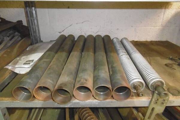 Qty cylinder roller blank tubes t/w cylinder rollers