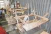 5no. wooden A frame picnic benches