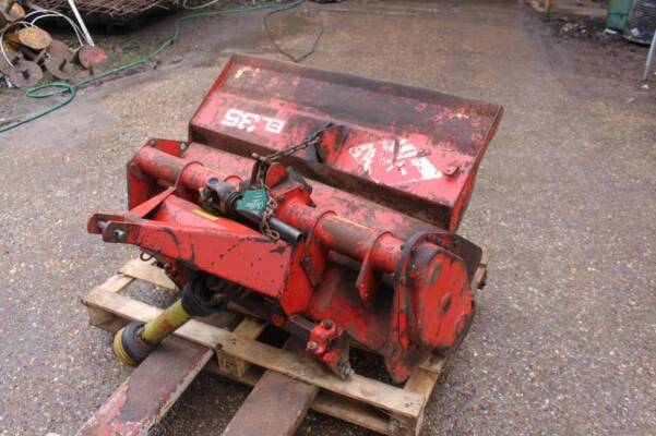 Kuhn EL35 PTO driven compact rotavator, fitted with L blades and chain side drive, 42ins wide