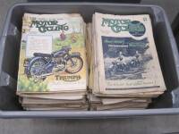 MotorCycling, a large qty of the magazine 1940s-60s