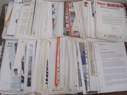 Large qty of Mick Walkers research material and correspondence, inc press releases, copies, notes and jottings