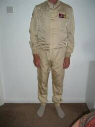 Jay Brand Nomax car racing suit, 2 piece c/w woven underclothes and balaclava, suit 5'10', ideal for Goodwood Revival