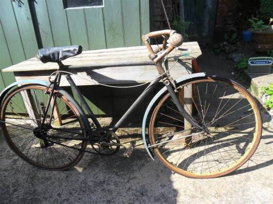 A barn find Raleigh Sport model bicycle for restoration