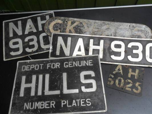 NOT FORWARD - Various number plates