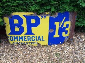 Commercial Guaranteed 1/3, an enamel sign, losses and damage