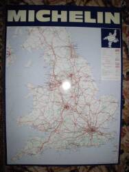 Printed tin Michelin road map