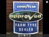 Goodyear Approved Farm Tyre Dealer, a printed tin sign