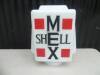 Shell Mex, a reproduction petrol pump globe of box form