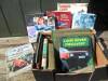 Box of books including motor racing