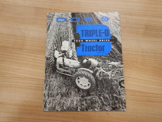 Doe Triple-D four wheel drive tractor sales leaflet