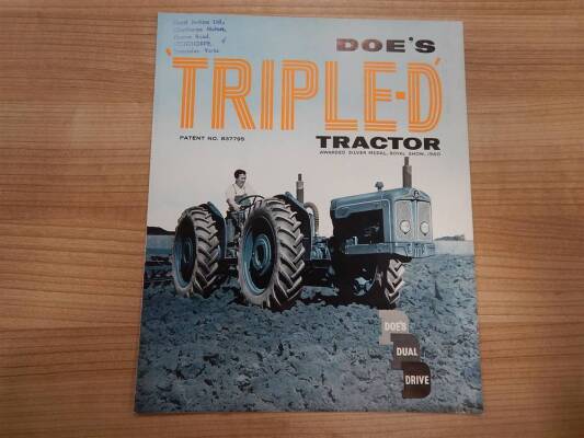 Doe Triple-D tractor sales leaflet