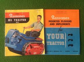 Ransomes MG6 tractor brochure and Ransomes implement brochure (2)