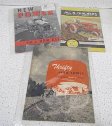 Allis-Chalmers, 2no. sales and information leaflets, to inc; Model B tractor Division - First on air tyres t/w Case New Power for a New Age