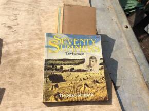 Farming related books to inc; Seventy Summers by Tony Harman, Farmers Glory by A G Street and another t/w a framed Ferguson tractor print 'Early Bird'