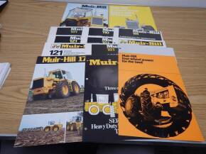 Muir-Hill, a qty of sales brochures to inc; 101, 110, 111, 161, 'Four Wheel Power' etc (14)