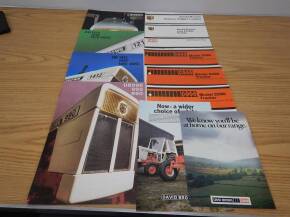 David Brown, a qty of sales brochures and leaflets to inc; 885, 1212, 120, 1410, 995 t/w Case 2090, 2390 and 2290 sales leaflets