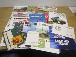 A qty of tractor sales brochures to inc; Hurliman, Kioti, Lamborghini etc. All of a more modern/classic era