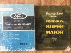 Ford 2000, 3000, 4000, 5000 and Fordson Super Major parts manuals