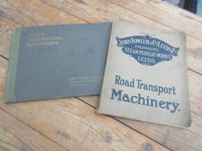 John Fowler; Road transport Machinery catalogue No.63 Pt2, Steam Cultivating Machinery (bound)