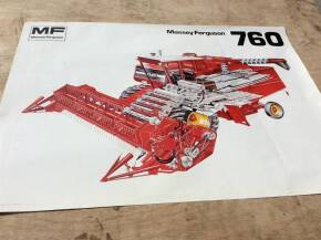 Original Massey Ferguson 760 combine advertising poster