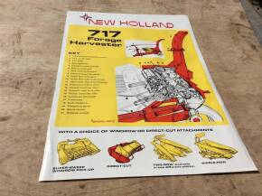 Original New Holland 717 forage harvester advertising poster