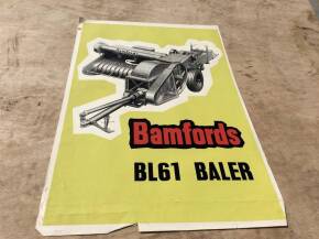 Original Bamford BL61 pick up baler advertising poster