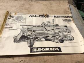 Original Allis Chalmers Allcrop 60 trailed combine advertising poster