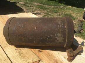 International 10-20 auxiliary petrol tank in original condition with tap