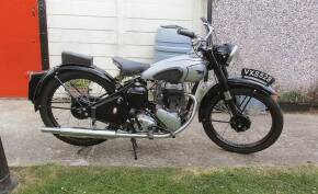 1946 250cc BSA C11 Reg. No. VXS 528 Frame No. XC10T3246 Engine No. XC111207 From the first year of production this rigid framed telescopic fork model was acquired by the vendor (a trained engineer) in kit form. A full strip down was carried out with parts