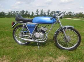 Circa 1972 50cc Rocvale Reg. No. N/A Frame No. TBA Purchased by the vendor some years ago from a private UK collection the stylish Italian carries clip-ons, racing tank and seat all as standard and is adorned by a chromed expansion chamber sharper than a