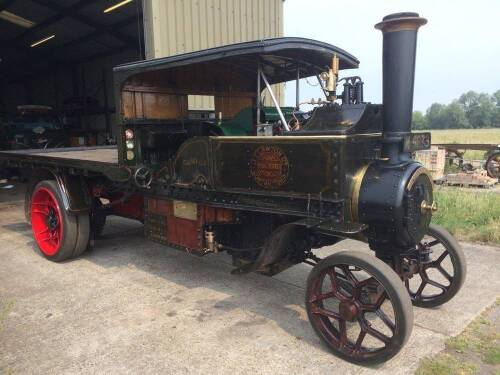 Foden Ltd 4 Ton DCC 2 Speed Steam Wagon.Works No.3510. Reg. No.M 4673. Built 1913. This steam wagon was delivered new to J. Lawton a Manchester haulier who ran a large fleet of these vehicles in the Manchester - Liverpool area hauling goods such as cotton