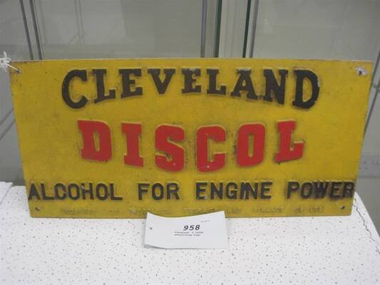Cleveland, a large advertising sign