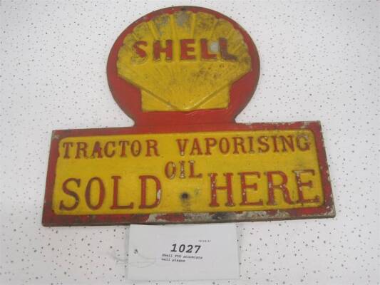 Shell TVO stockists wall plaque