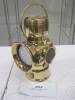 Lucas rear number plate brass oil lamp