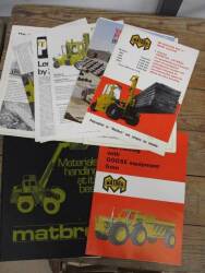 Matbro, a qty of brochures etc