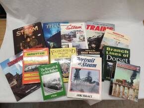 Qty Steam railway books (12)