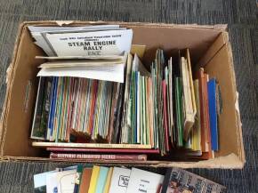 Large qty auction catalogues, museum guides, rally programmes etc