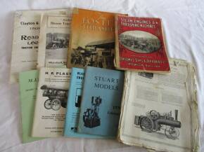 Range brochures from Ransomes 1921, Case, Stuart Models, H R Plastow etc 9 items