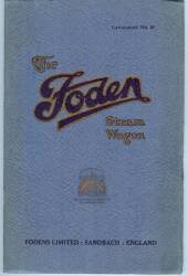 Foden Steam Wagon catalogue No. 29