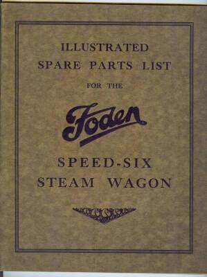 Foden Speed Six illustrated spare parts list