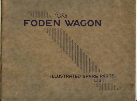 Foden Wagon illustrated spare parts list