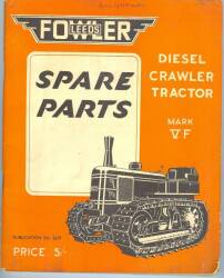 Fowler VF crawler spare parts list