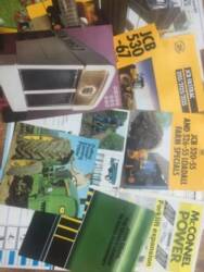 Qty tractor brochures to inc' JCB, John Deere, David Brown