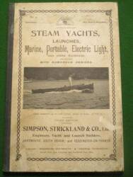 Simpson Strickland & Co steam launch catalogue, circa 1895