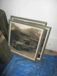 Land Rover, 3 framed and glazed photo portraits